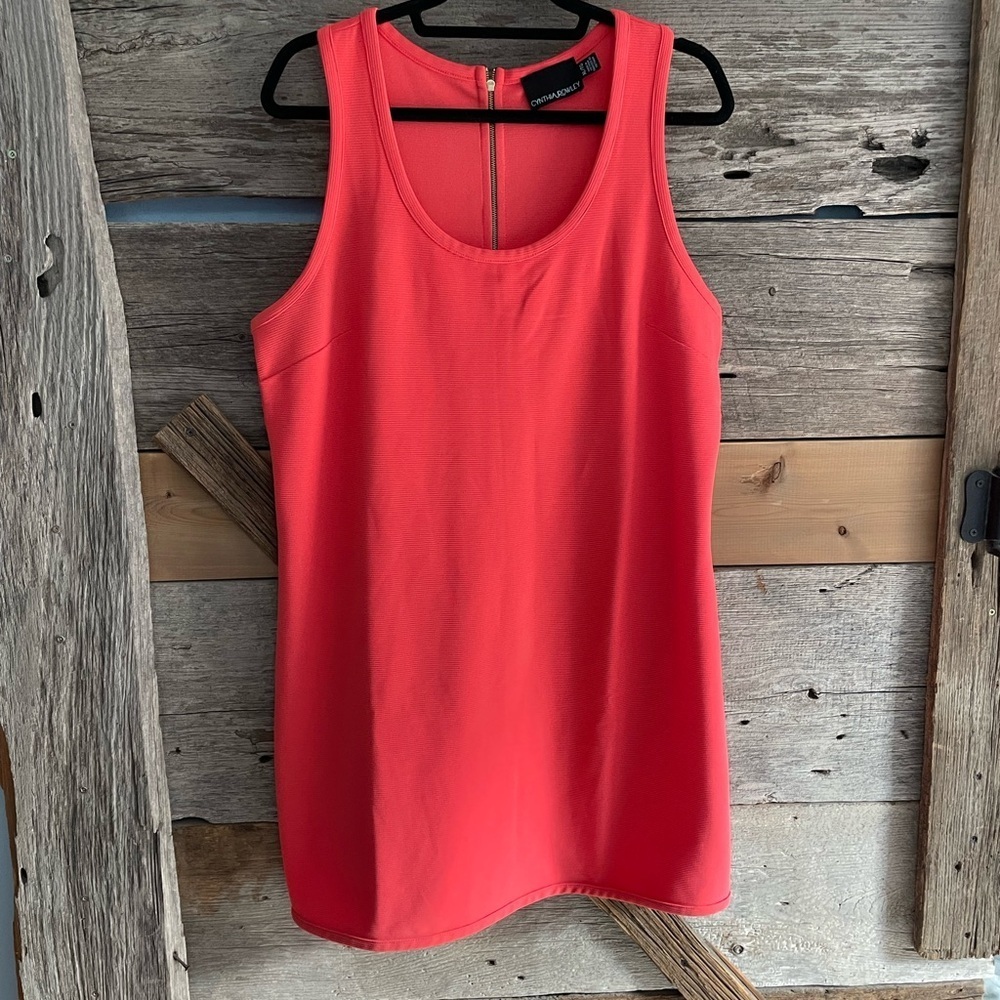 Cynthia Rowley Size XL Coral Sleeveless Dress